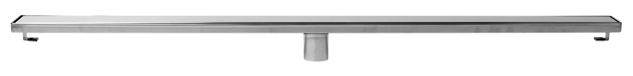 Alfi 47" Polished Stainless Steel Linear Shower Drain with Solid Cover